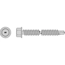 Simpson Strong-Tie S12150HDUC #12 1-1/2IN 305SS HEX WASH SLF DR 100CT
