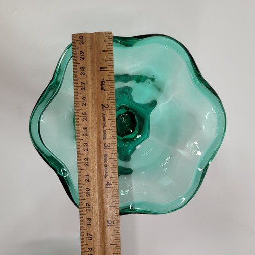 4 schöne Vintage grüne Eisbecher/Dessertgläser Made in Italy - Bild 11 von 11