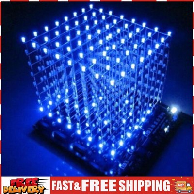 3D8 8x8x8 3MM Squared LED Electronic Toy Convenient 4.5-5.5V 3D Squared DIY Kit 