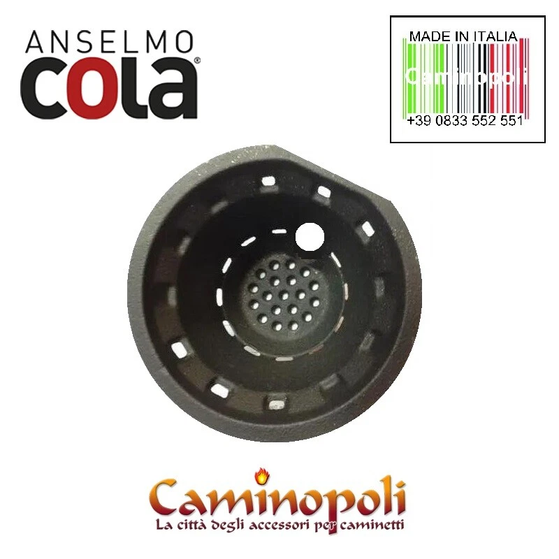 CROGIOLO in Ghisa Ricambio per Stufa a Pellet Braciere Anselmo Cola Ferroli - Immagine 4 di 4