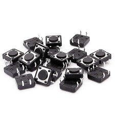 / 20pcs Pcb Momentary Tactile Tact Push Button Switch Dip 12 X 12 Mm X 4.3 Mm Pa