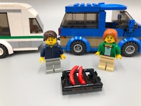 Lego City: Car & Caravan, 60117, Complete w/Manuals & NEW Sticker Sheet