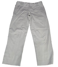 Banana Republic Womens Cropped Pants Sz 2 Gray Stretch Flat Front Straight Leg