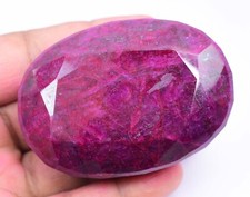 796.0 CT Natural Huge Red Ruby Certified Earth-Mined Oval Cut Loose Gemstone