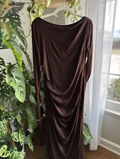 Candalite Maxi Evening Dress Sparkly Brown