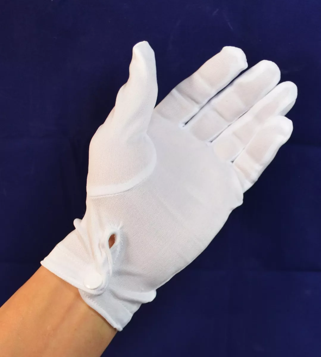 White sales tuxedo gloves