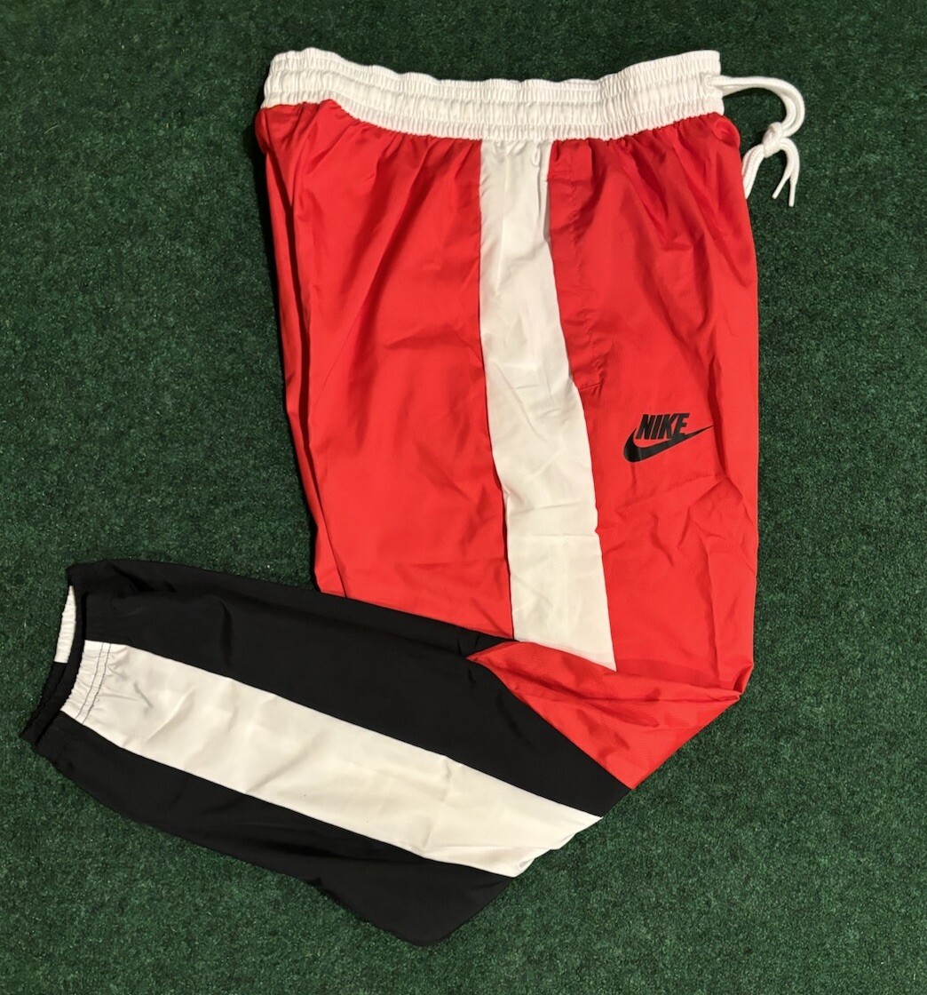 NEW Nike Starting 5 Basketball Pants Retro Red White Black FB6966