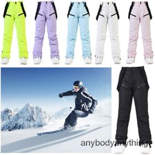 Winter Unisex Warm Ski Snow Pants Windproof Waterproof Snowboard Sports Overalls