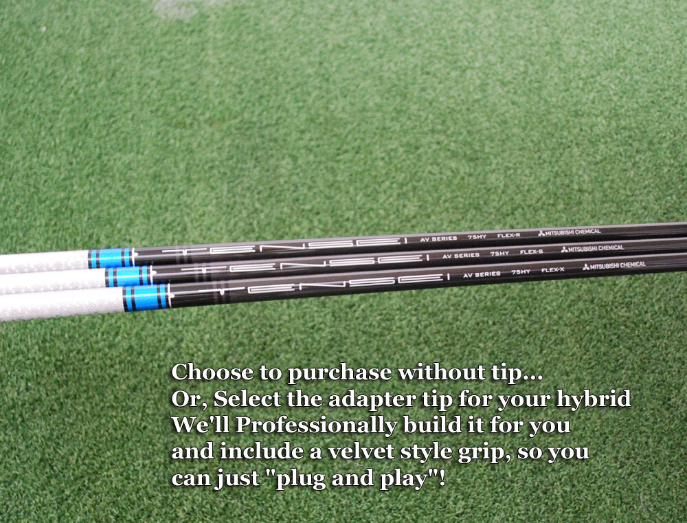 Mitsubishi Tensei AV Raw Blue 75g Hybrid Shaft Extra Stiff X Flex