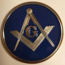 Masonic Batesville LifeStories Keepsake Brass Magnetic Funeral Casket Medallion