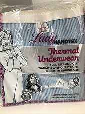 VTG LADY HANDTEX Women's Thermal Underwear Longjohn SIZE XL Hantex NOS 1980's