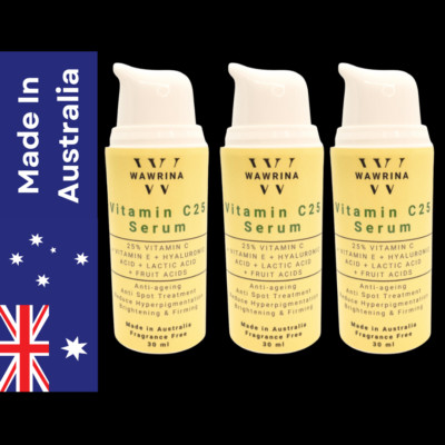 3x Brightening Vitamin C Super Face Serum, MAX 25%, Anti-Aging, Collagen Boost