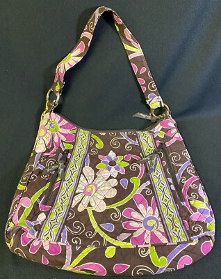 VERA BRADLEY Purse Shoulder Bag PURPLE PUNCH  Lisa B  Retired Pattern