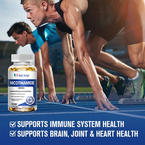 Skin Whitening Supplement - Nicotinamide 500mg Natural Anti-aging - 120 Capsules - Picture 9 of 12