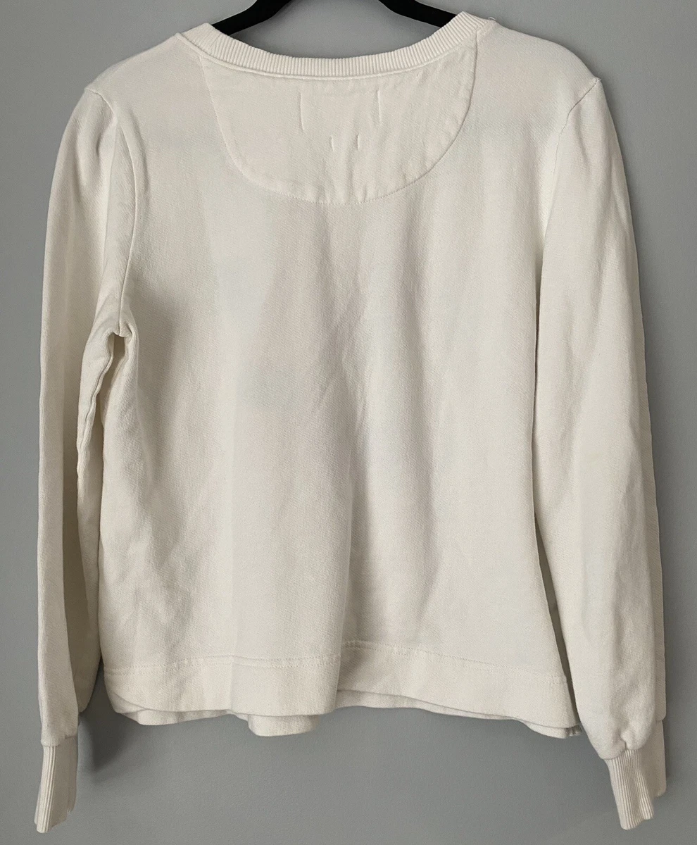 Anthropologie Garima Dhawan Love Peace Happiness Graphic Sweatshirt Women s Sz S