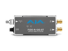 AJA FiDO-R-12G-ST 1-Channel Single Mode ST Fiber to 12G-SDI Extender (Receiver)
