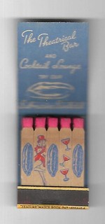 FEATURE MATCHBOOK THEATRICAL BAR PITTSBURGH PA GIRL IN GLASS GRILIE STICKS