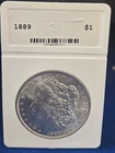1889 MORGAN DOLLAR, CH BU+ PRISTINE, CRACK-OUT EBAY UNAPROVED GRADING CO