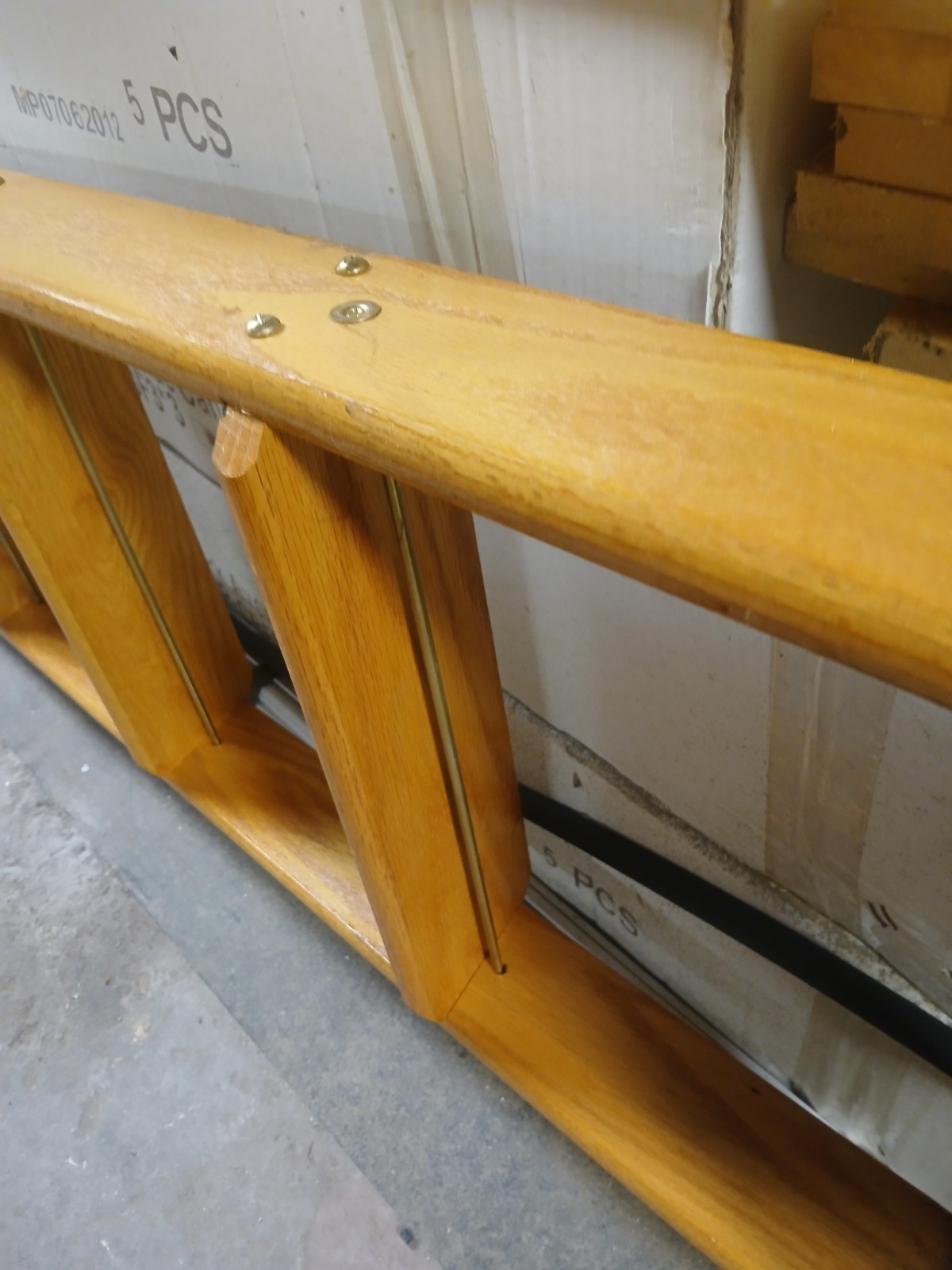 Putnam ROLLING Solid Wood Warehouse/Library LADDER | eBay