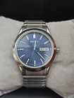 Seiko Watch 37mm Blue Day/Date Mens Watch 7N43-9070