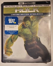 MARVEL'S THE INCREDIBLE HULK 4K /BLU-RAY / DIGITAL BEST BUY STEELBOOK *SEALED*