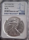 2017 Early Release NGC MS70 Silver Eagle