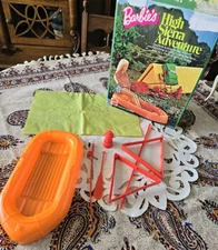 Vintage 1974 Barbie HIGH SIERRA ADVENTURE Camping Set & Original BOX 70s Mattel 