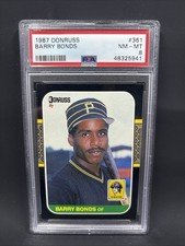 1987 Donruss - Barry Bonds #361 PSA 8