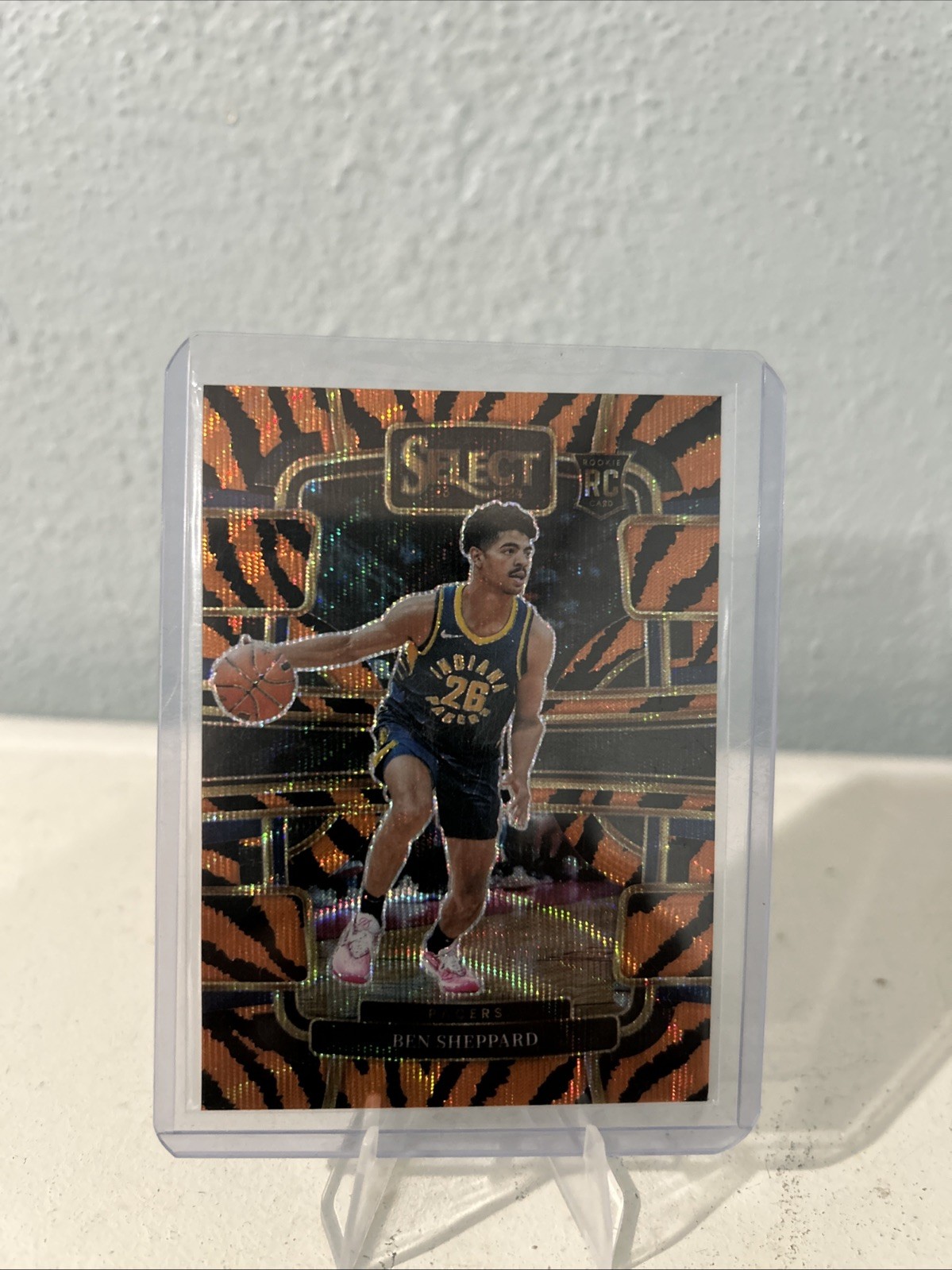2023-24 Panini Select - Concourse Ben Sheppard #94 Tiger Stripes Prizm (RC)