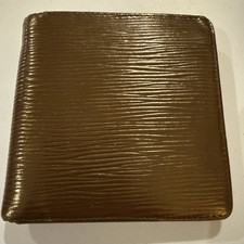 LOUIS VUITTON Mens Epi Bifold Brown Wallet Good Used Condition