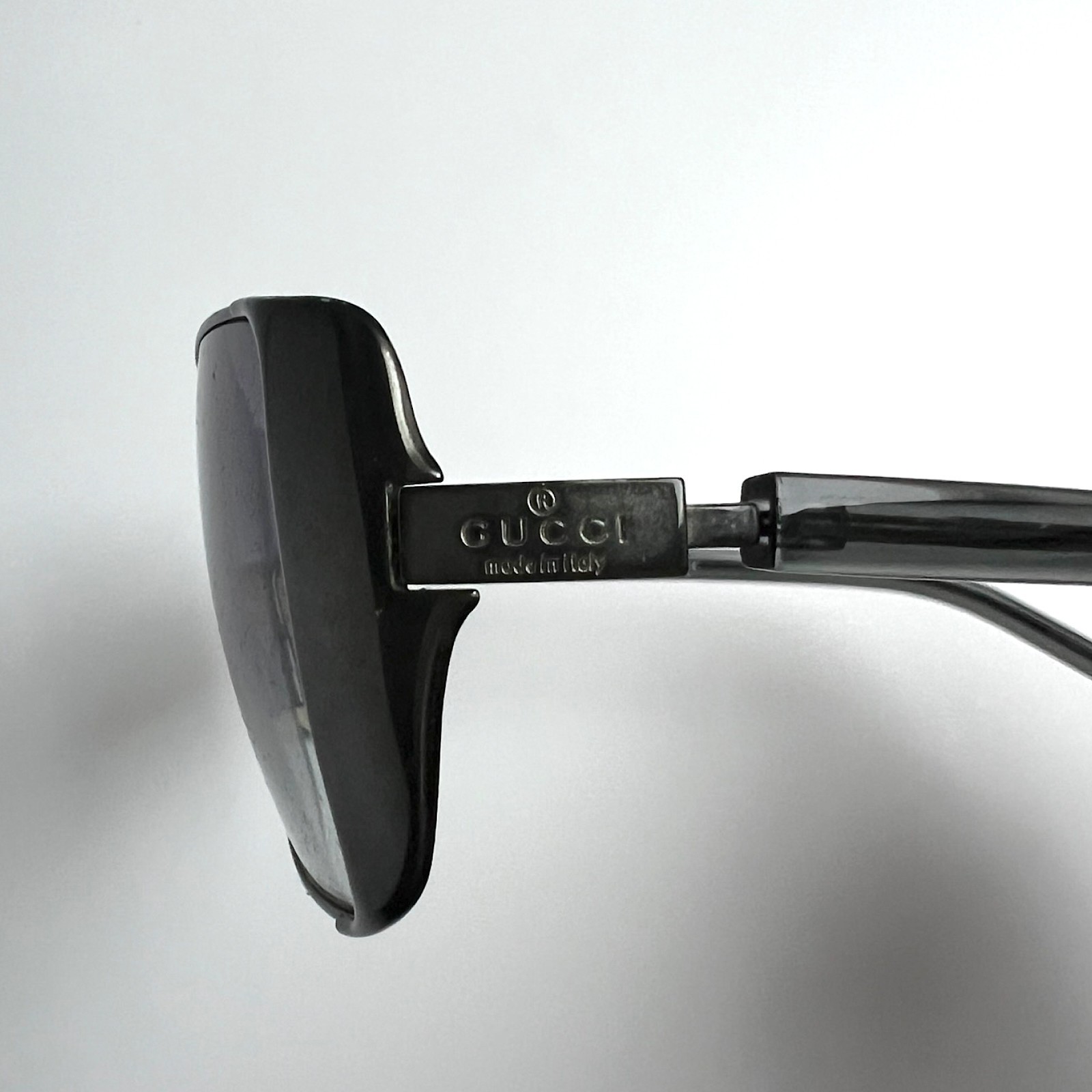 Gucci Sunglasses Wrap Authentic Rectangle Blue Gr… - image 3