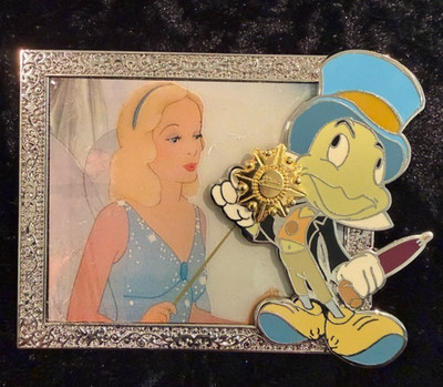 LE 750 Disney Pin Jiminy Cricket Blue Fairy Pin Featured Artist Michelle Morrow
