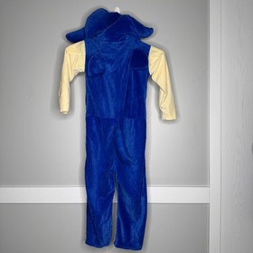 Sonic the Hedgehog Plush Costume Jumpsuit | Kids XS Hooded Character Outfit EUC