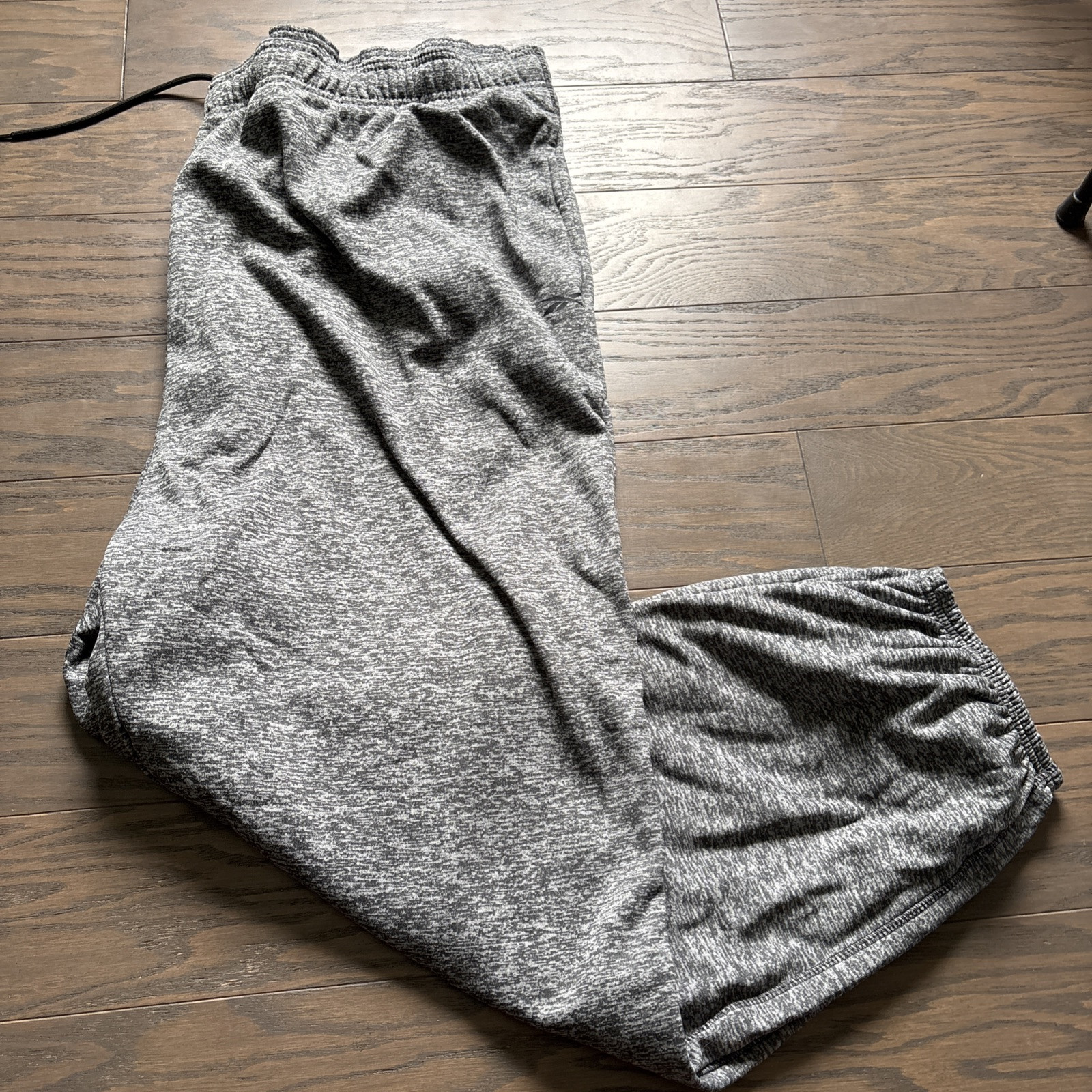 Reebok Men's Big & Tall 3XLT Speedwick Stretch Athletic Sweat Pants in Charcoal Gray