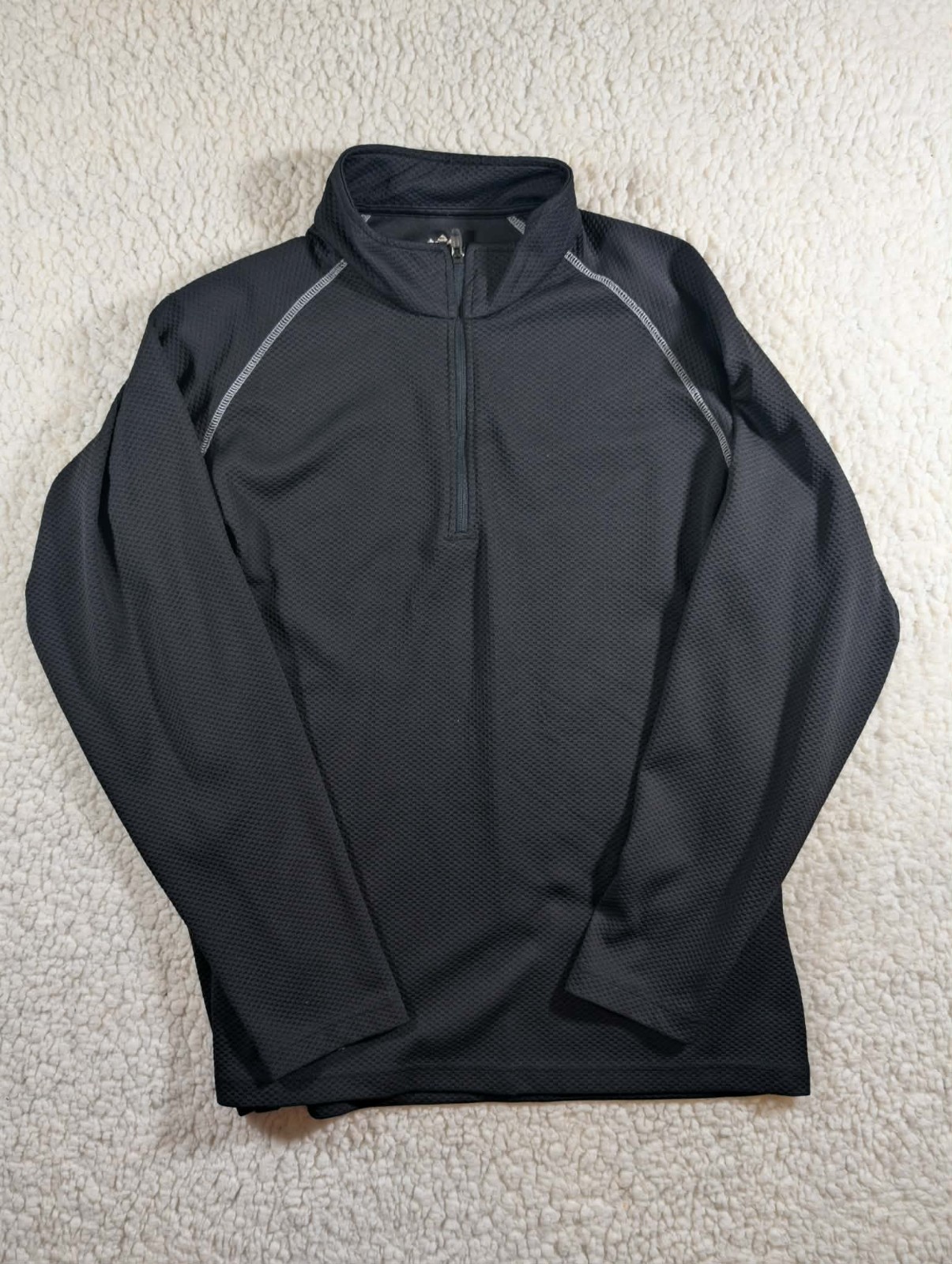Tri Mountain Performance Jacket Sweater Black Whi… - image 1