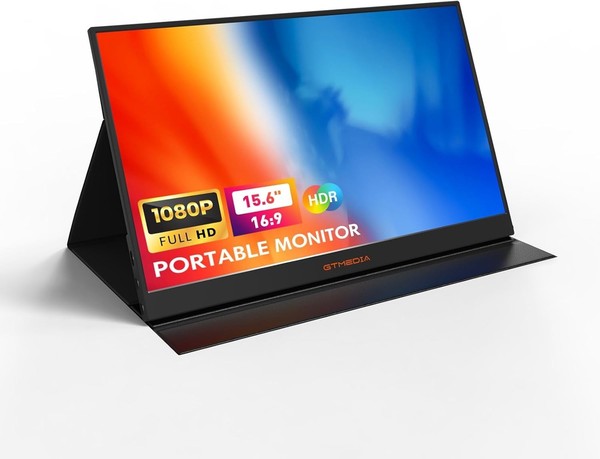 GTMEDIA 15" Monitor Portátil Segunda Pantalla Externo para Portátiles PC PS5/4 Interruptor