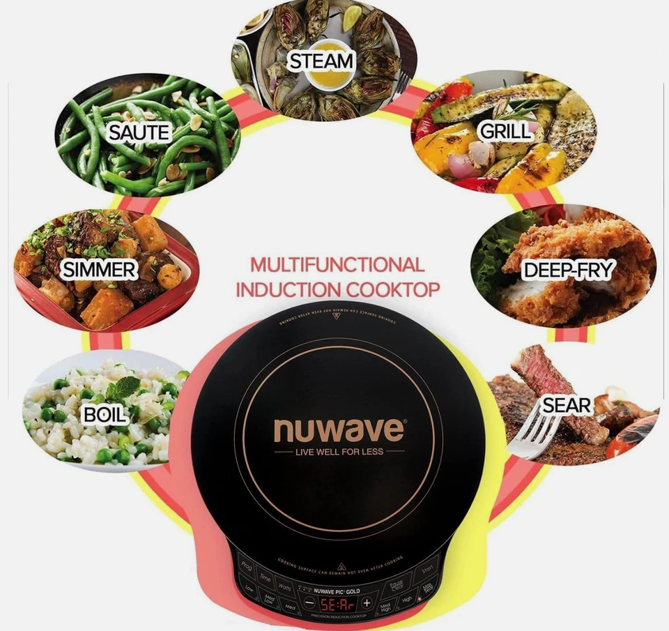 Precision Nuwave 30211 BR PIC Gold Portable Precision Induction Cooktop * NEW - Image 4 of 4
