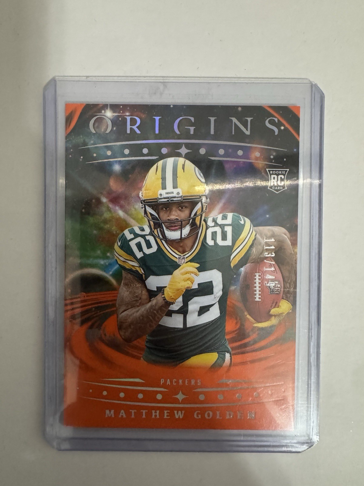 2025 Panini Origins - Rookies Matthew Golden, Matthew Golden #101 Orange /149