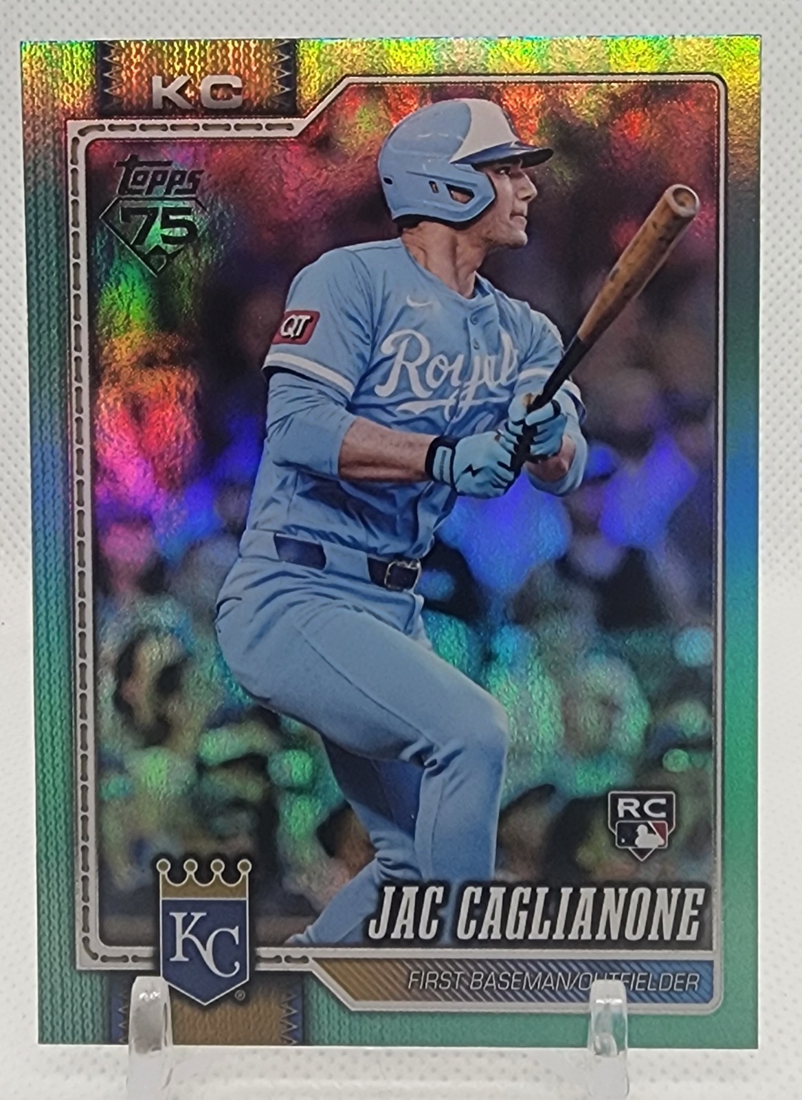 2026 Topps Series 1 - Jac Caglianone #138 Aqua Holo Foil SP (RC)