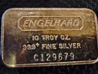 Engelhard 10 Troy Ounce Silver Bar 999+ Fine Silver C129679  FREE SHIPPING !!!