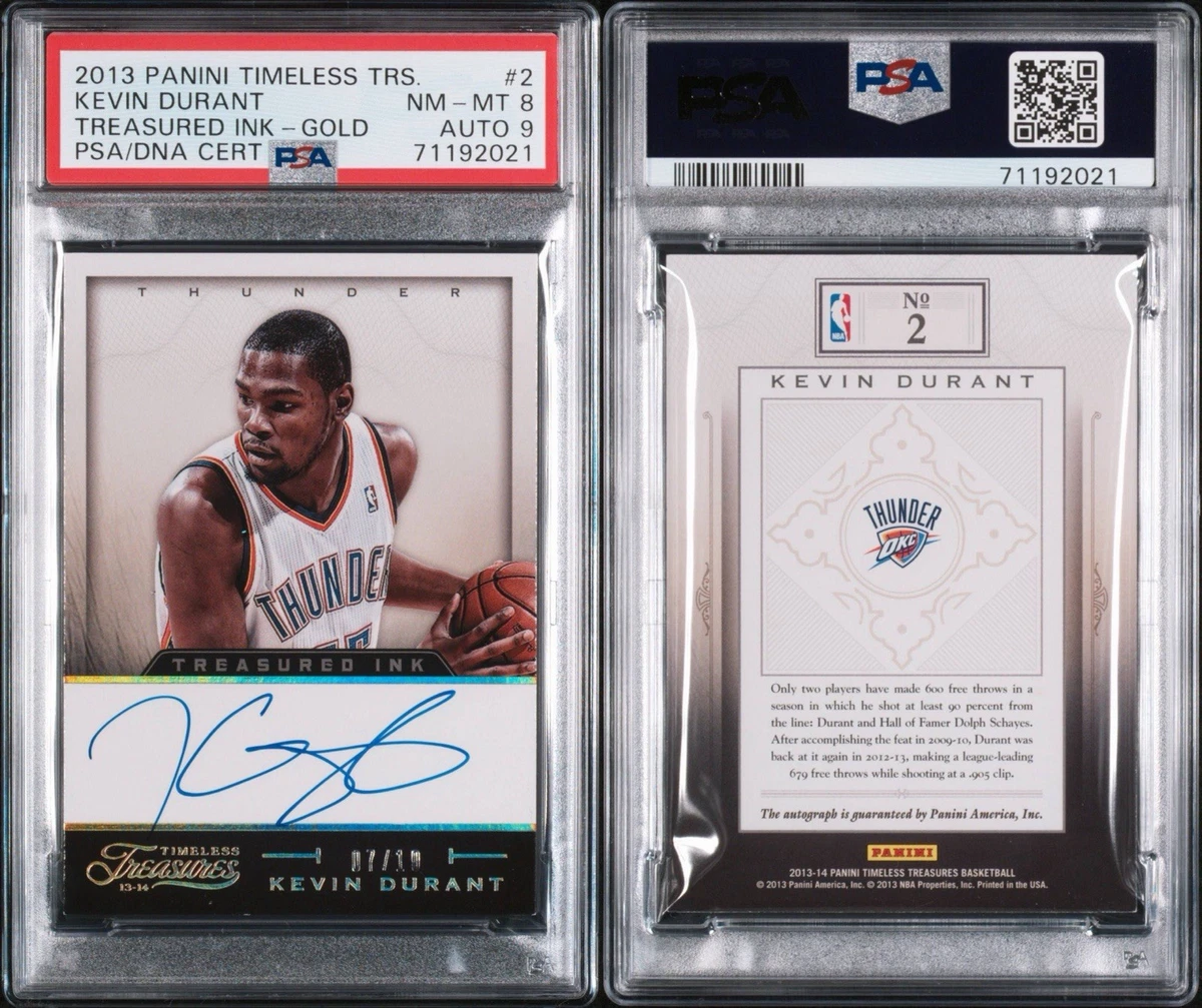 Kevin Durant Professional Sports Authenticator (PSA) Basketball