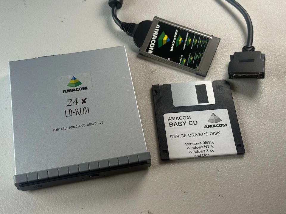 Amacom Baby CD PCMCIA Type II/III Drive – Portable Laptop Optical - Image 4 of 4