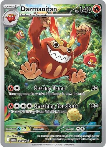 Darmanitan Holofoil [SV: Black Bolt- 098/086] NM EN