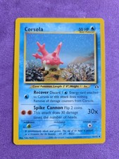 Pokemon TCG Corsola Neo Discovery Card 37/75 Yuka Morii