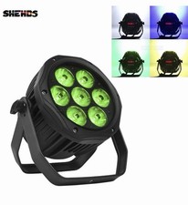 SHEHDS LED 7x18W IP65 Outdoor Waterproof Par Stage Lighting RGBWA UV Wash Light