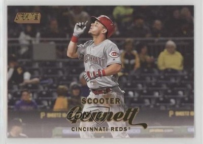 2017 Topps Stadium Club Gold Foil Scooter Gennett #132 0g4