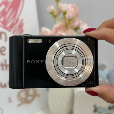 Sony Cyber-shot DSC-W810 Digital Camera 20.1MP 6x Optical Zoom Black Tested