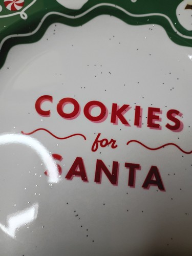Pillow Fort "Cookies for Santa" 10 inch novelty plate new - Picture 4 of 7