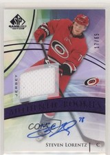 2020 SP Game Used Authentic Rookies Purple Jersey 17/65 Steven Lorentz Auto 01i0