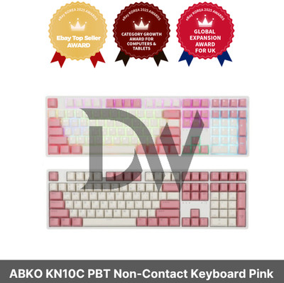ABKO KN10C PBT Berührungslose Tastatur Pink / Express / Original